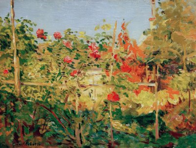 Garten in Trouville von Gustave Caillebotte