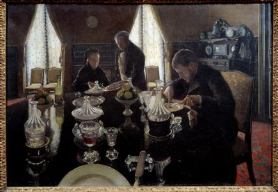 Mittagessen. Gemälde von Gustave Caillebotte von Gustave Caillebotte