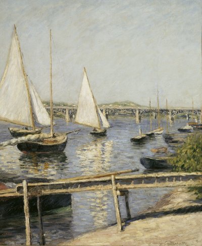 Segelboote in Argenteuil, ca. 1888 von Gustave Caillebotte