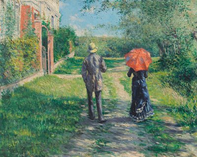 Der Weg bergauf von Gustave Caillebotte