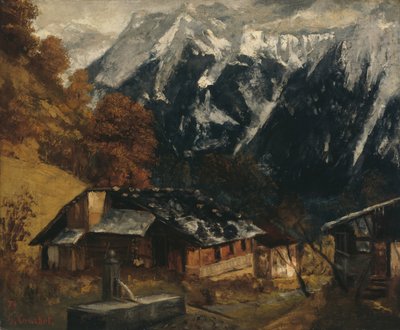 Eine alpine Szene, 1874 von Gustave Courbet