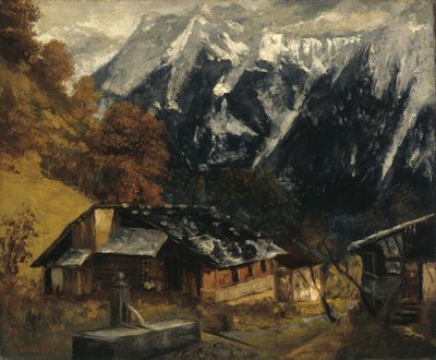 Eine alpine Szene von Gustave Courbet