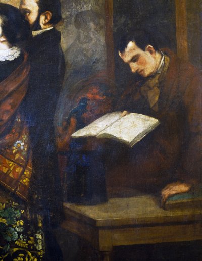 Charles Baudelaire (Detail) von Gustave Courbet