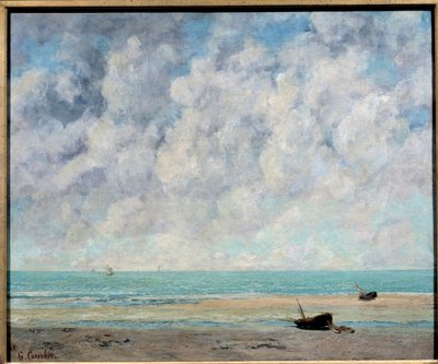 Das Meer bei ruhigem Wetter von Gustave Courbet