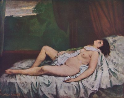 Liegender Akt, Mitte 19. Jahrhundert, 1937 von Gustave Courbet