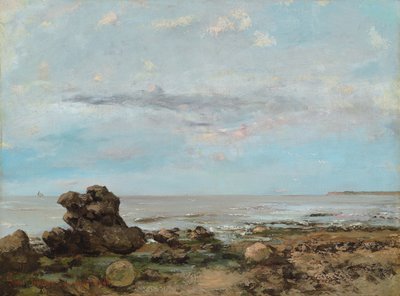 Der Strand von Trouville, 1865 von Gustave Courbet