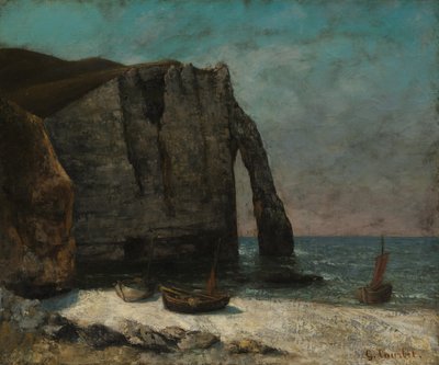 Die Klippe bei Étretat, nach 1872 von Gustave Courbet