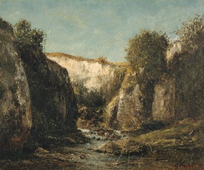 Die Quelle des Doubs, 1871 von Gustave Courbet