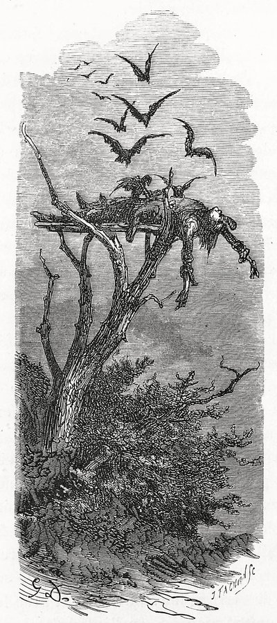 Ein keltisches Himmelsbegräbnis, 1866 von Gustave Dore