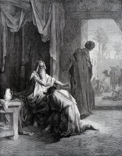 Isaak segnet Jakob von Gustave Dore