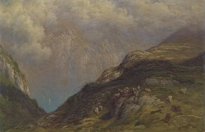 Gebirgige Landschaft von Gustave Dore