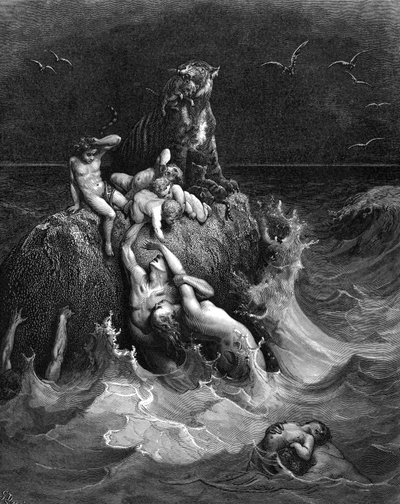 Die Sintflut, 1866 von Gustave Dore
