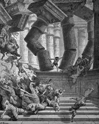 Der Tod von Samson - Bibel von Gustave Dore