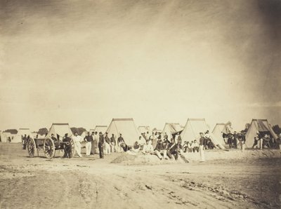 Artillerielager, Camp de Châlons, 1857 von Gustave Le Gray