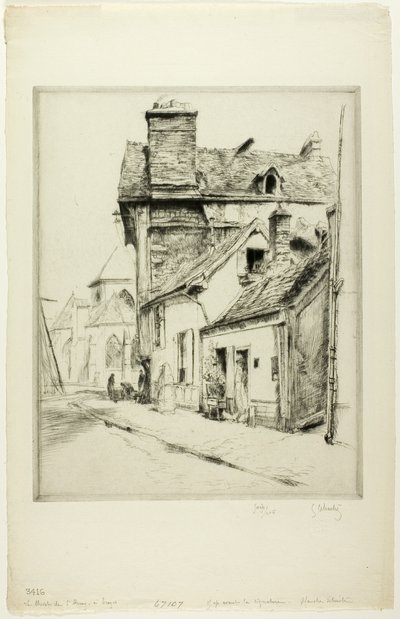 Die Apsis von St. Remy von Troyes von Gustave Leheutre