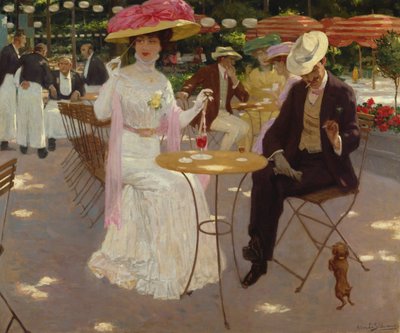 Café-Szene von Gustave Max Stevens