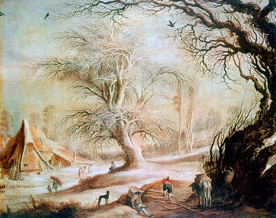 Winterlandschaft, ca. 1606-1656 von Gysbrecht Leytens