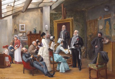 Im Atelier des Künstlers von H. Brispot