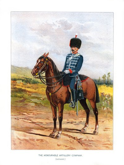 Die Kavallerie der Honourable Artillery Company, ca. 1890 von H. Bunnett