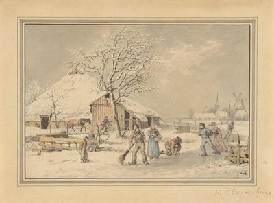 Winterlandschaft von Haatje Pieters Oosterhuis (attributed to)