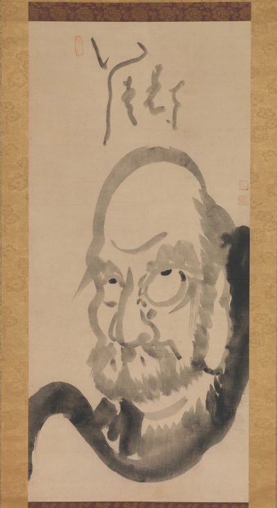 Porträt von Daruma, Mitte des 18. Jahrhunderts von Hakuin Ekaku