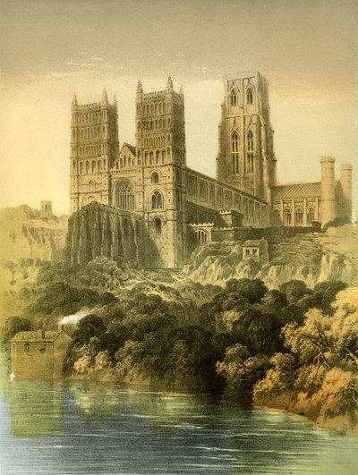 Durham Cathedral, County Durham, ca. 1870 von Hanhart