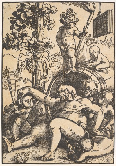 Der betrunkene Bacchus, ca. 1520 von Hans Baldung
