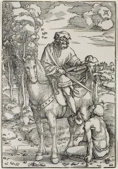 St. Martin teilt seinen Mantel von Hans Baldung Grien