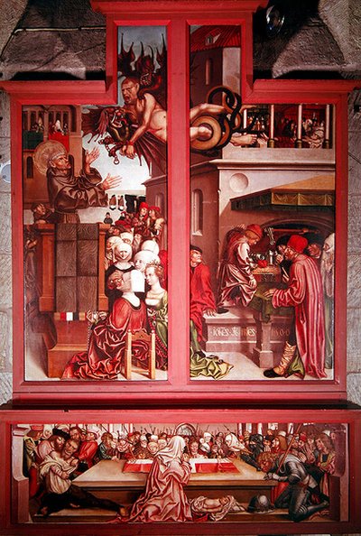 Altarbild des Heiligen Antonius, 1506 von Hans Fries