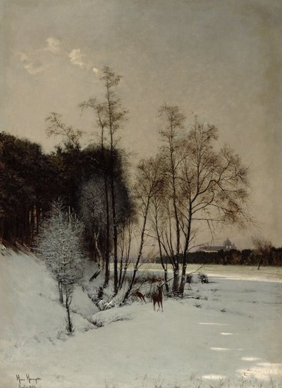 Ein Winterblick in Posen, 1887 von Hans Hampke