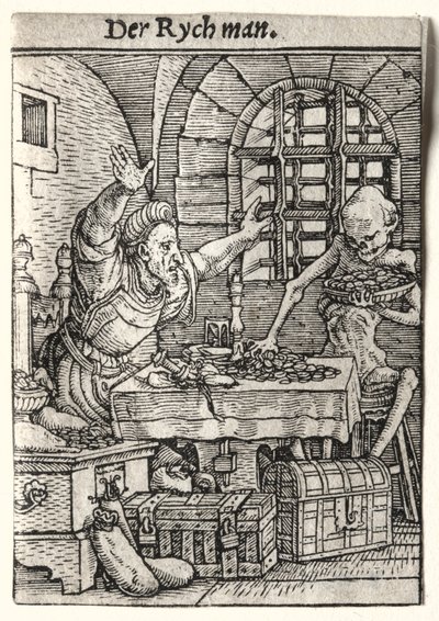 Totentanz: Der Geizhals von Hans Holbein