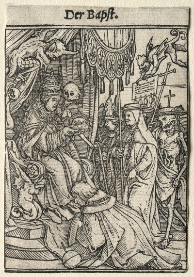 Totentanz: Der Papst von Hans Holbein