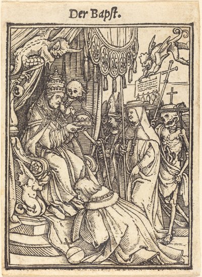 Der Papst von Hans Holbein der Jüngere
