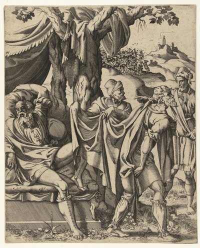Trunkenheit Noahs von Hans Liefrinck (I) (attributed to)
