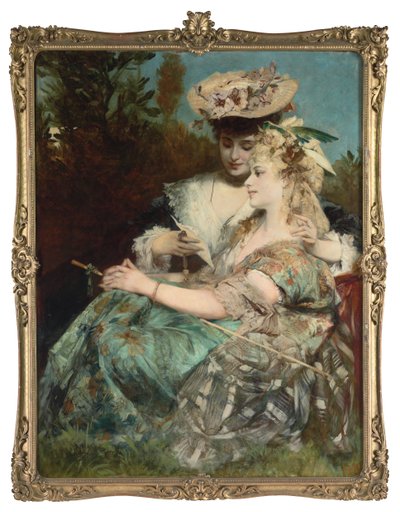Der Liebesbrief, 1875 von Hans Makart