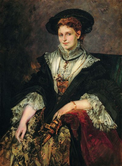 Porträt von Bertha von Piloty, 1872-1873 von Hans Makart