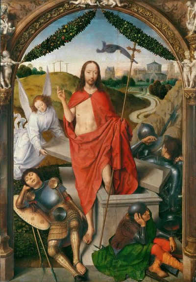 Triptychon der Auferstehung, Mitteltafel von Hans Memling