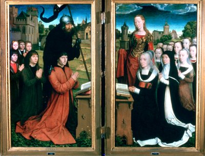 Triptychon der Familie Moreel, 1484 von Hans Memling