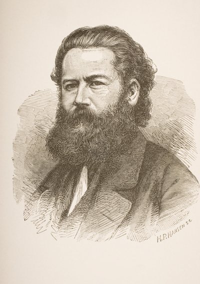 Henrik Ibsen (1828-1906) ca. 1858 von Hans Peter Hansen