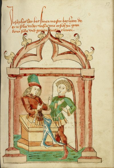Josaphat und Barlaam im Gespräch von Hans Schilling