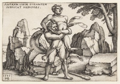 Herkules und Antäus von Hans Sebald Beham