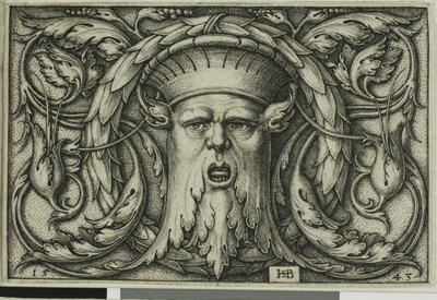 Ornament mit einer Maske von Hans Sebald Beham