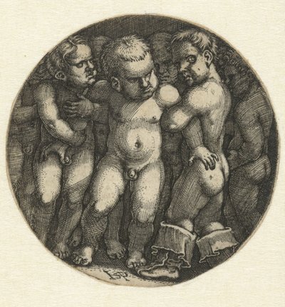 Sieben nackte Jungen von Hans Sebald Beham