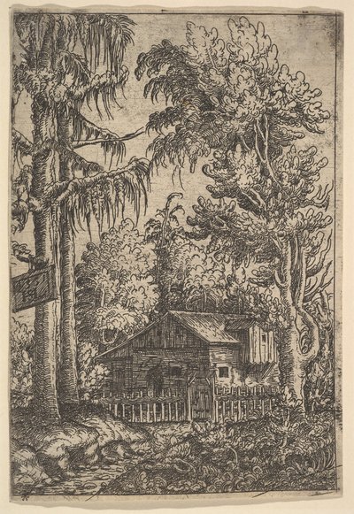 Hütte unter Bäumen, 1551 von Hans Sebald Lautensack