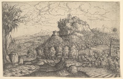 Landschaft, 1553 von Hans Sebald Lautensack