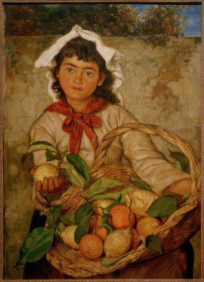 Zitronenverkäuferin von Hans Thoma