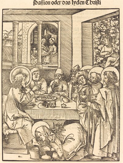 Maria Magdalena wäscht die Füße Christi von Hans Wechtlin I
