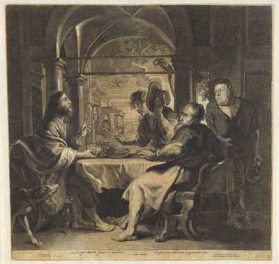 Mahlzeit in Emmaus von Hans Witdoeck