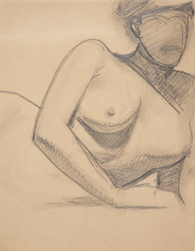 Liegendes weibliches Modell von Harald Giersing