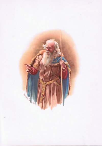 Polonius, Illustration aus Hamlet von Harold Copping
